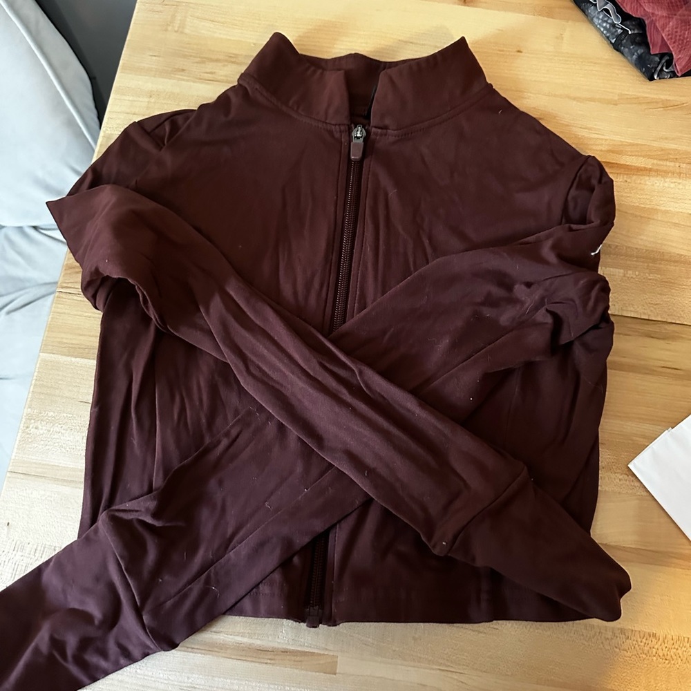 balance athletica / vitality - crop zip up